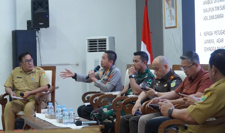 Polresta Karawang Gelar Sosialisasi Pilkades Serentak Secara Elektronik/Digital Tahun 2026