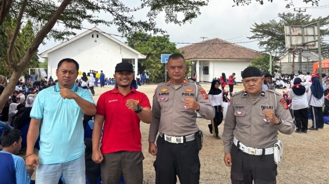 Pengamanan Dies Natalis Nedklar Festival Voli 3 di SMAN 2 Klari