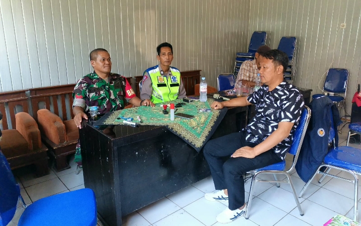Sinergitas TNI-POLRI Amankan Musyawarah Pemilihan Anggota BPD Desa Jatibaru