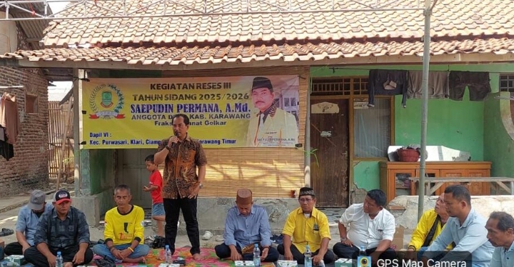Anggota DPRD Karawang Fraksi Golkar Gelar Reses, Saepudin Permana Serap Aspirasi Infrastruktur Pembangunan
