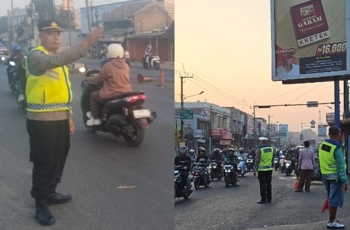 Polsek Klari Berikan Pelayanan Terbaik kepada Warga Lakukan Gatur Lalin ‎
