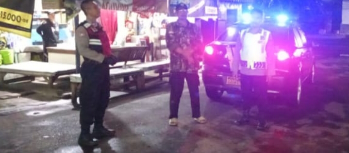Personil Polsek Jatisari Lakukan Patroli Malam Sasaran Sepanjang Jalan Raya Pantura Mekarsari