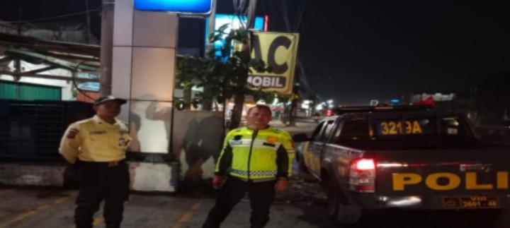 Polsek Klari Perkuat Pengamanan Malam di Bank BRI Desa Pancawati