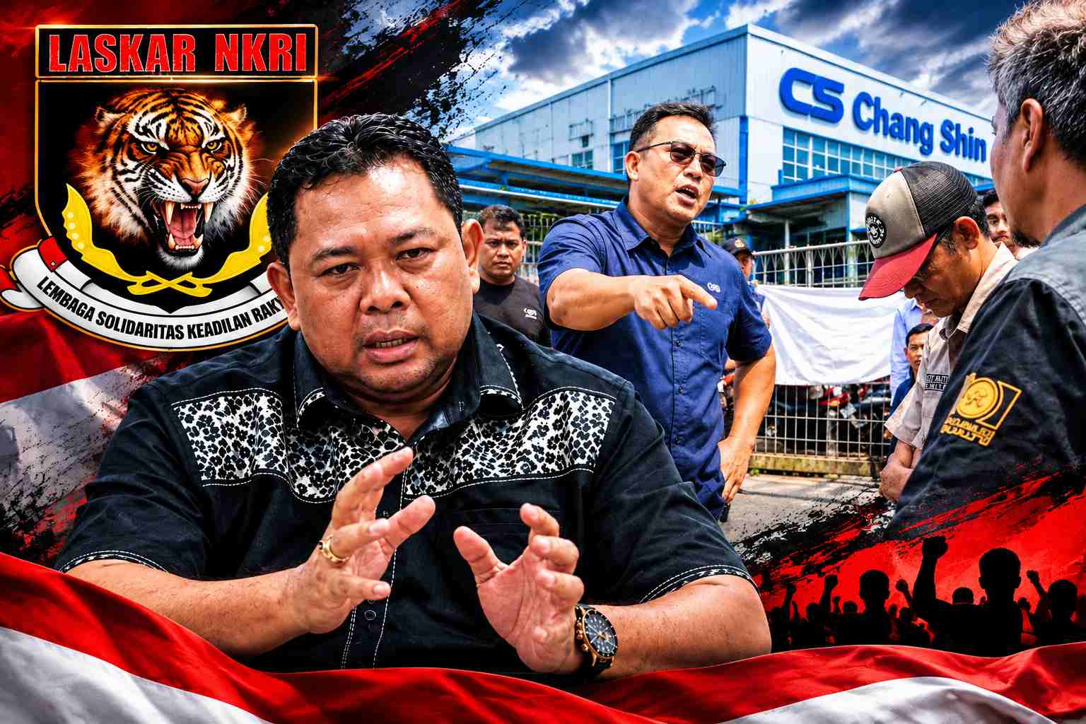 Sikap Arogansi Top Manajemen PT Chang Shin Dikecam Keras, LSM NKRI, Jangan Main-Main dengan Warga Karawang!