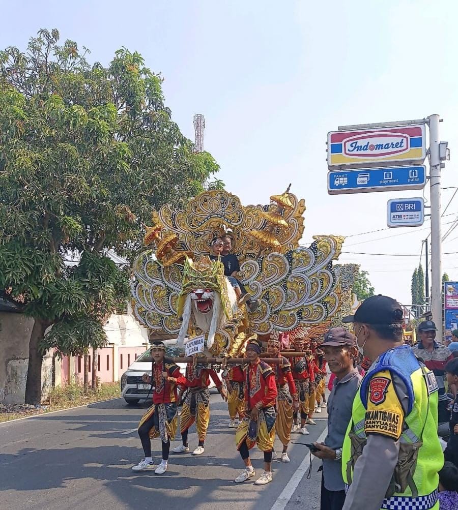 Prekat Polsek Banyusari Giat Patroli Jalan Raya Antisipasi Kejahatan