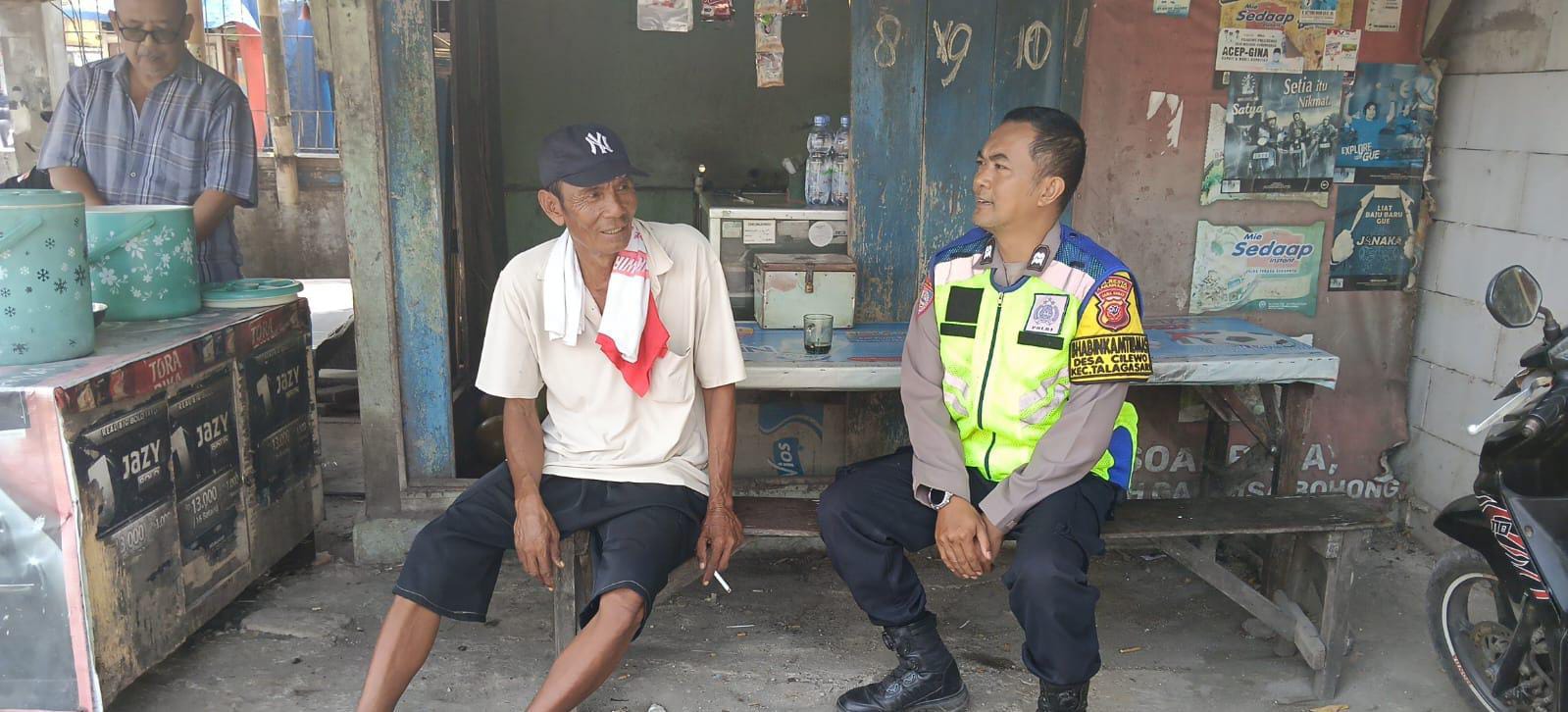 Bhabinkamtibmas Polsek Telagasari Ingatkan Warga Tetap Waspadai TPPO