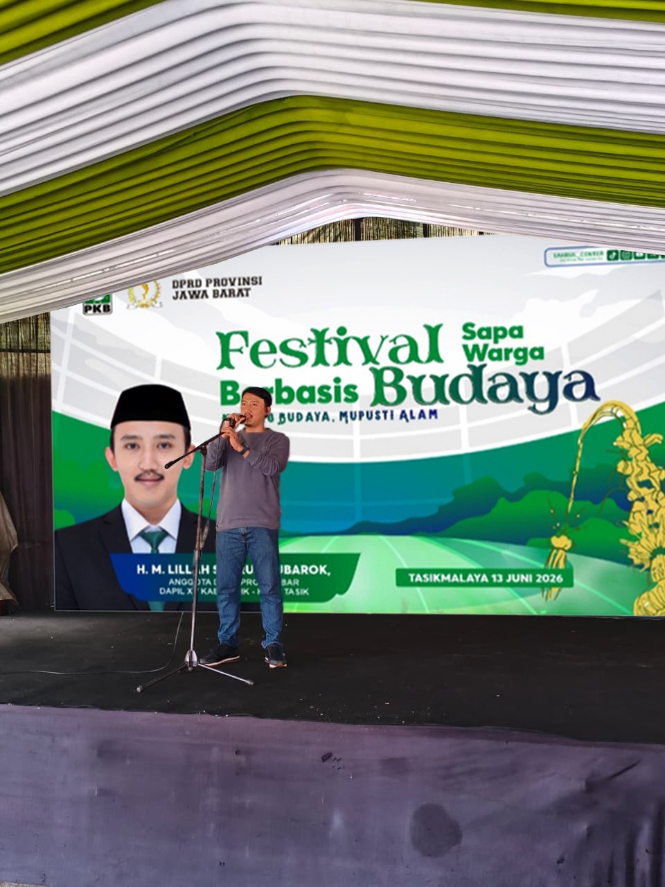 Lillah Sahrul Mubarok Gelar Sapa Warga Festival Budaya, Angkat Tema “Mieling Budaya, Mupusti Alam”