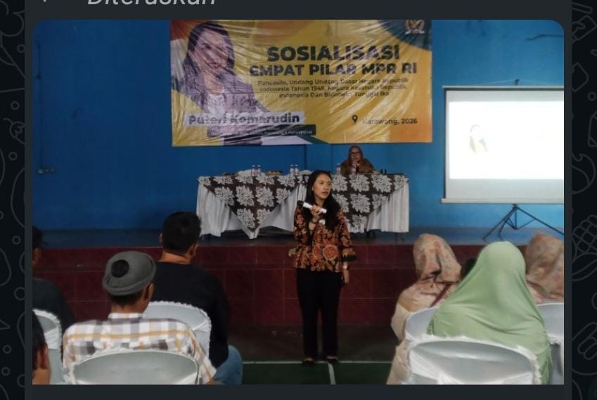 Puteri Komarudin Sosialisasikan Empat Pilar MPR RI di Cikampek Barat, Dorong Masyarakat Amalkan Nilai Kebangsaan