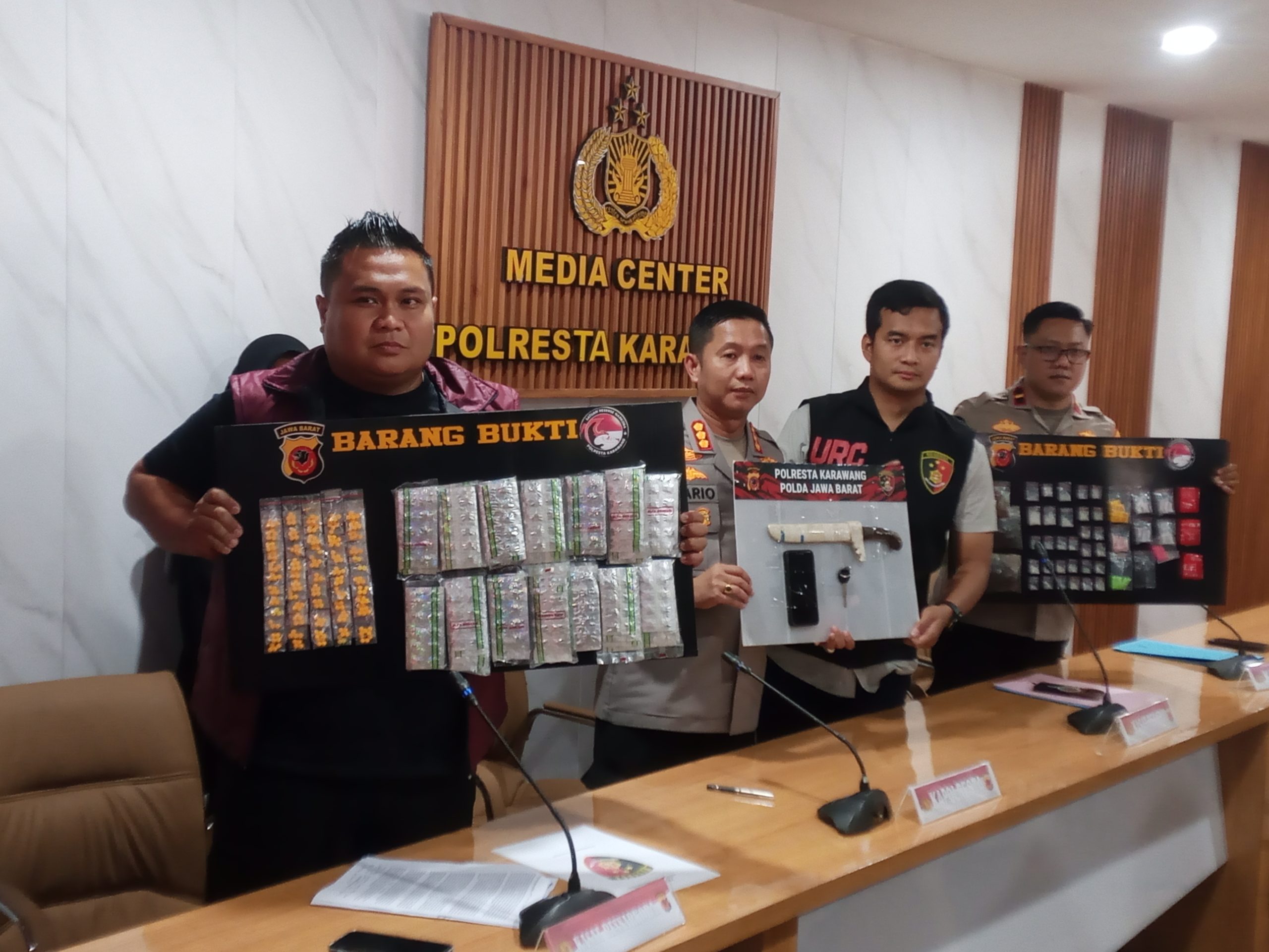 Satresnarkoba Polresta Karawang Bongkar Puluhan Jaringan Pengedar Gelap Narkotika
