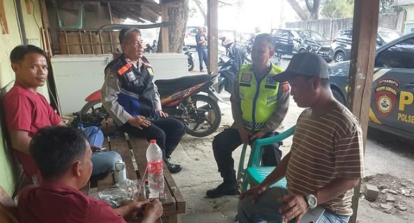 Polsek Telukjambe Barat Himbau Warga Waspada Karhutla di Musim Kemarau