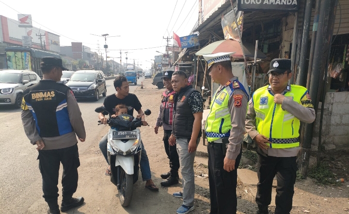 Polsek Klari Gelar Razia Premanisme dan Knalpot Brong, Dipimpin Kapolsek Klari didampingi Piket Pawas