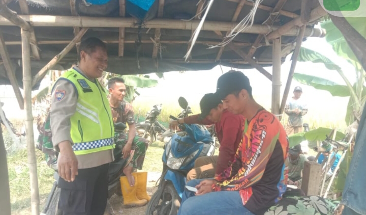 Musim Kemarau, Polsek Telukjambe Barat Himbau Warga Waspada Potensi Karhutla