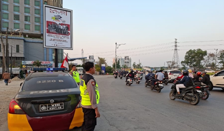 Bunderan Novotel Jadi Sasaran Patroli Polsek Telukjambe Barat