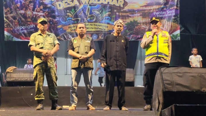 Kapolsek Klari Bersama Muspika Hadiri Acara Milangkala Desa Walahar ke-45