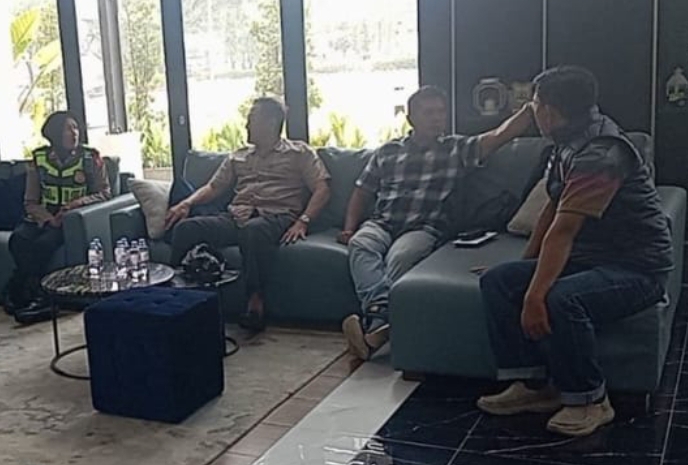 Jaga Kondusivitas Kawasan Industri, Kapolsek Telukjambe Barat Sambangi Artha Industrial Hill