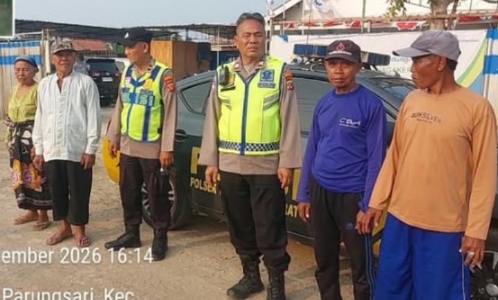 Personil Polsek Telukjambe Barat Imbauan Warga Waspada TPPO