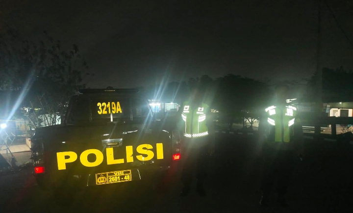 Jaga Kamtibmas Kondusif, Polsek Klari Patroli dinihari ke Jembatan Belendung