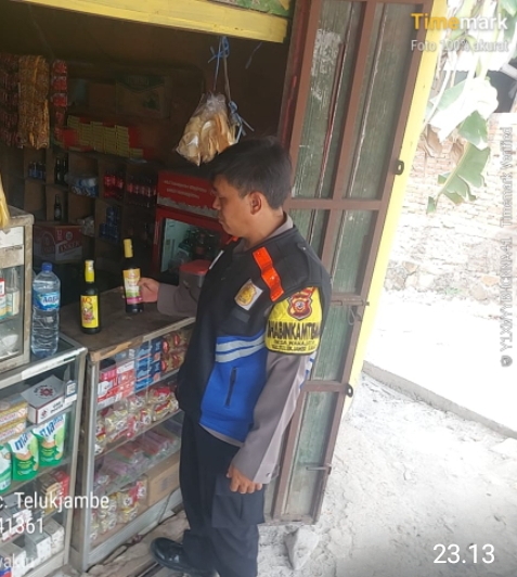 ‎Reskrim Polsek Telukjambe Barat Gelar Patroli Operasi Miras, Cegah Gangguan Kamtibmas