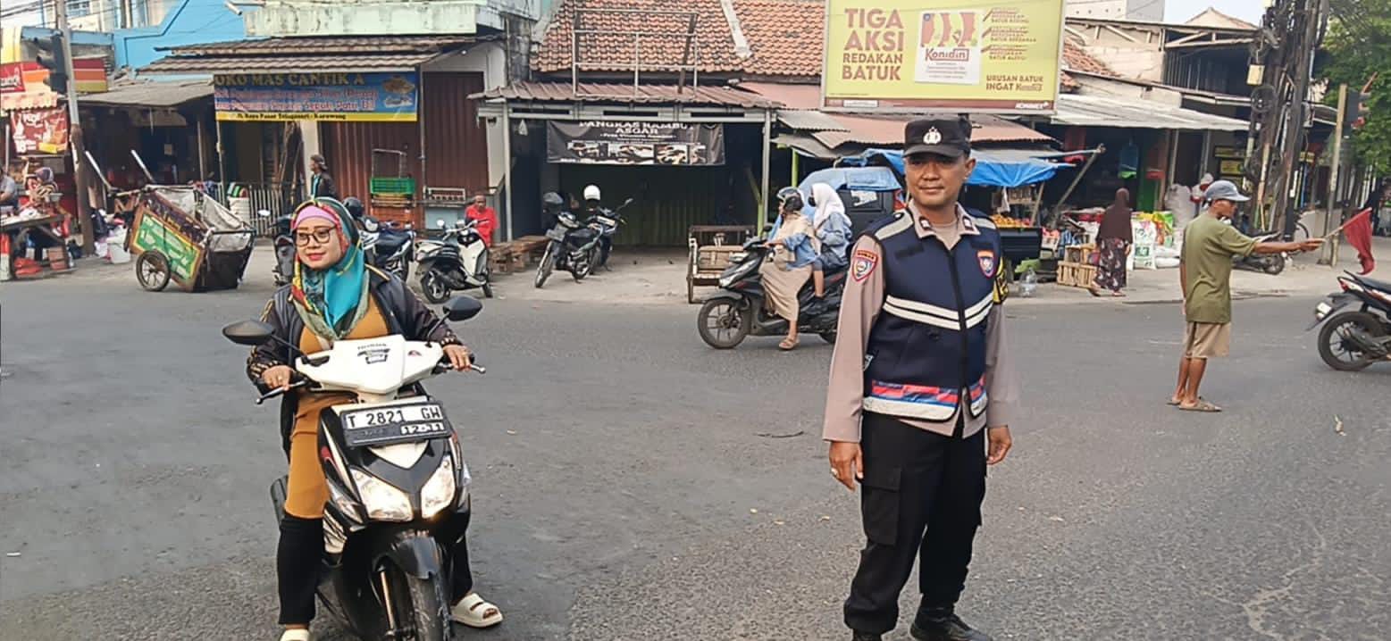Sapa Pagi Polsek Telagasari: Personil Pastikan Arulin Kondusif