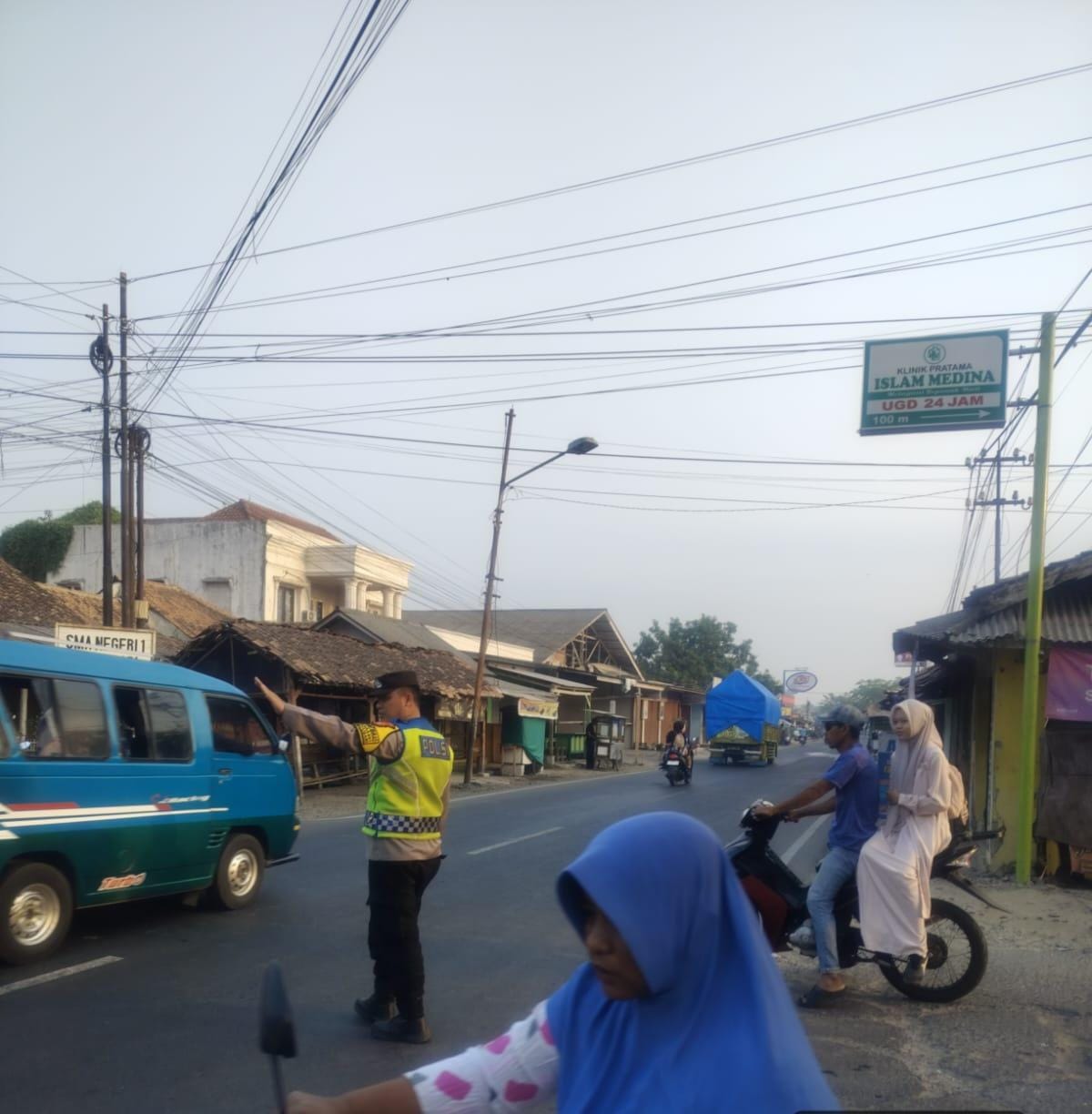 Prekat Polsek Banyusari Giat Patroli Jalan Raya Antisipasi Kejahatan