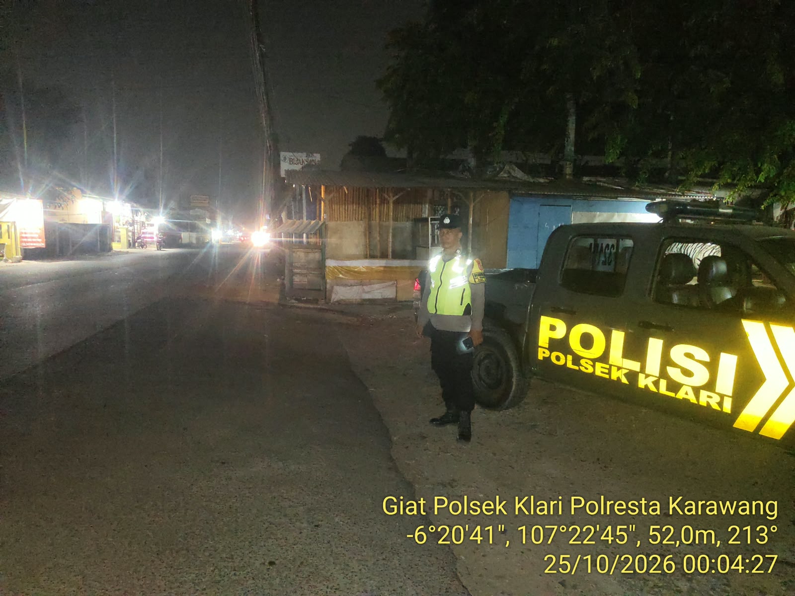 Antisipasi 3C dan Tawuran, Polsek Klari Lakukan Patroli