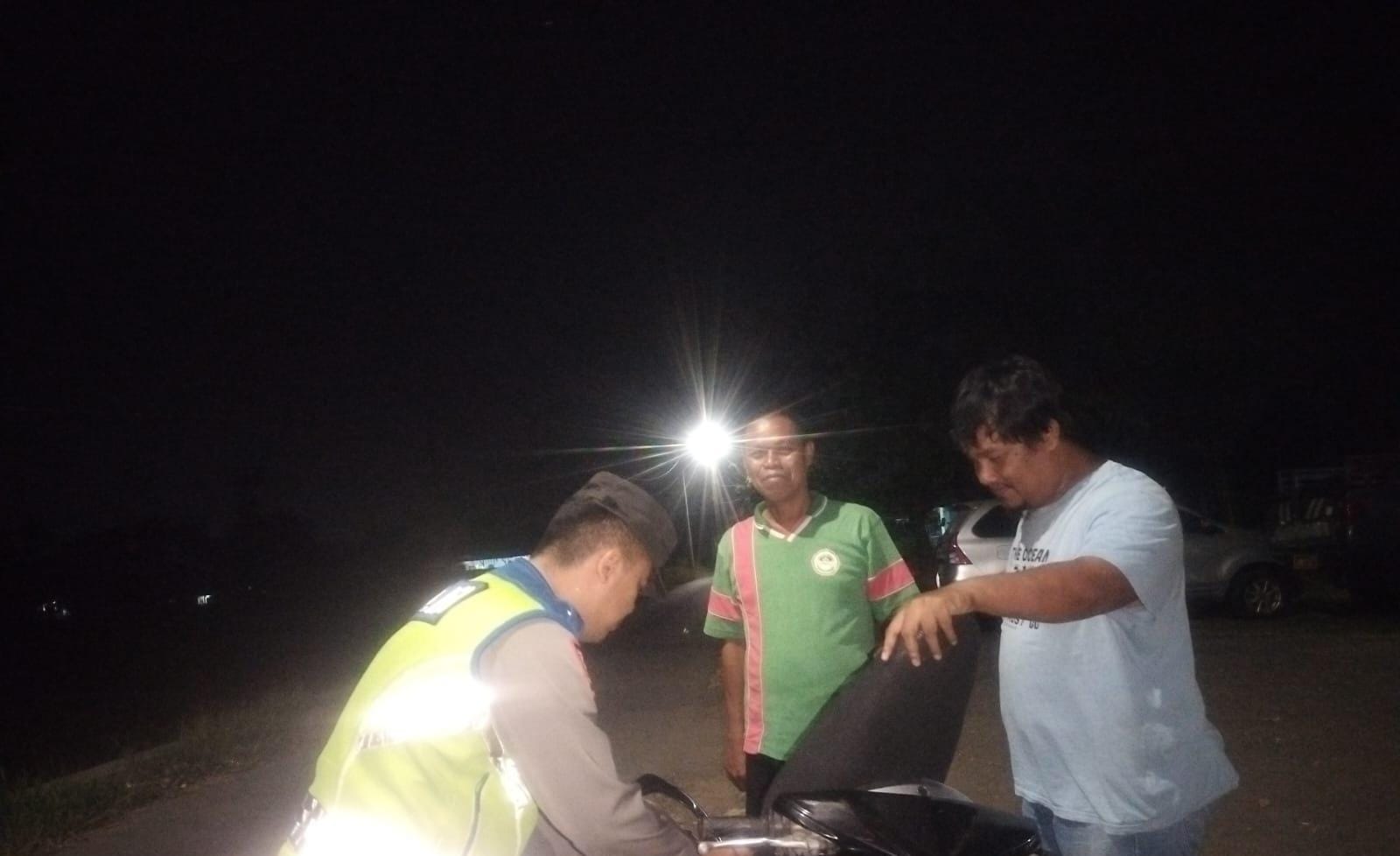 Polsek Banyusari Gencar Melaksanakan Razia Sepeda Motor Berknalpot Brong