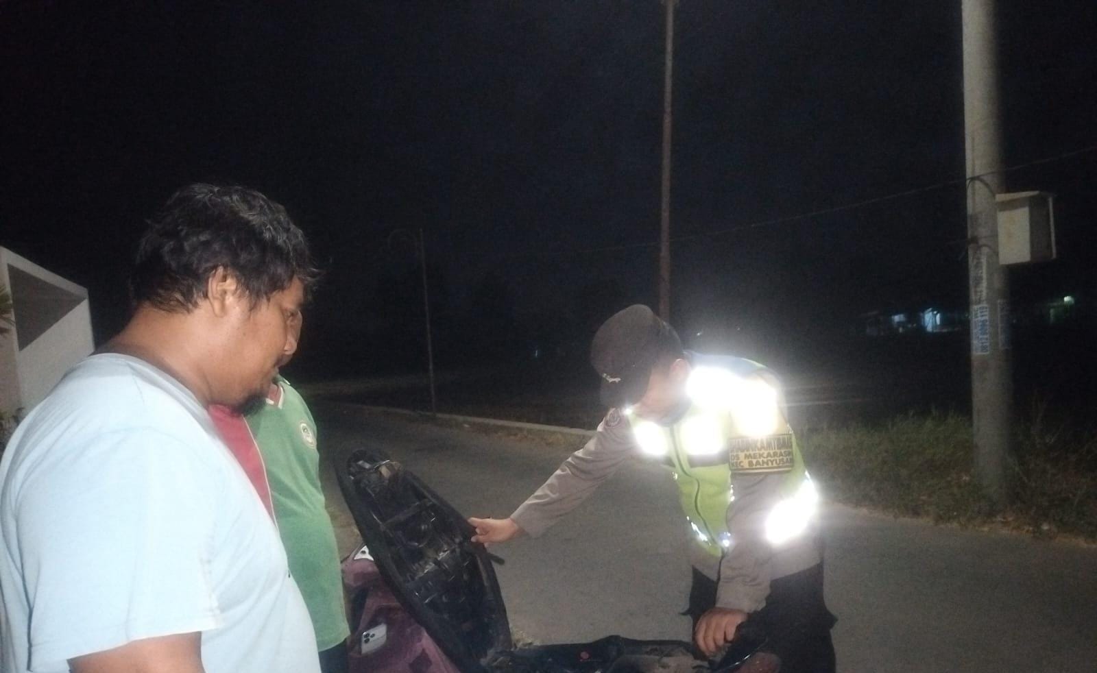Polsek Banyusari Gencar Melaksanakan Razia Sepeda Motor Berknalpot Brong
