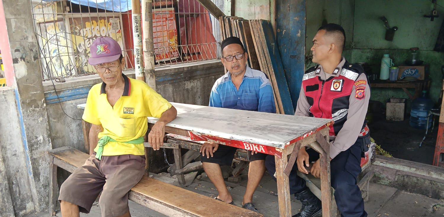 Bhabinkamtibmas Polsek Telagasari Sebar Himbauan Kamtibmas Antisipasi C3