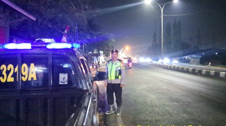 ‎Patroli Personel Polsek Klari Laksanakan Patroli Perbatasan Antara Klari dan Purwasari