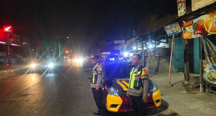 Antisipasi Gukamtibmas, Polsek Klari Lakukan Patroli Malam Di Jalan Pantura Kosambi Arah Karawang