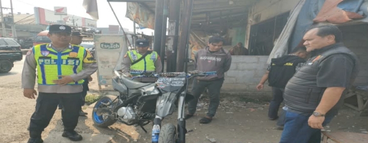 Polsek Klari Gelar Ops Knalpot Brong, Beti Teguran Humanis kepada Pengendara ‎