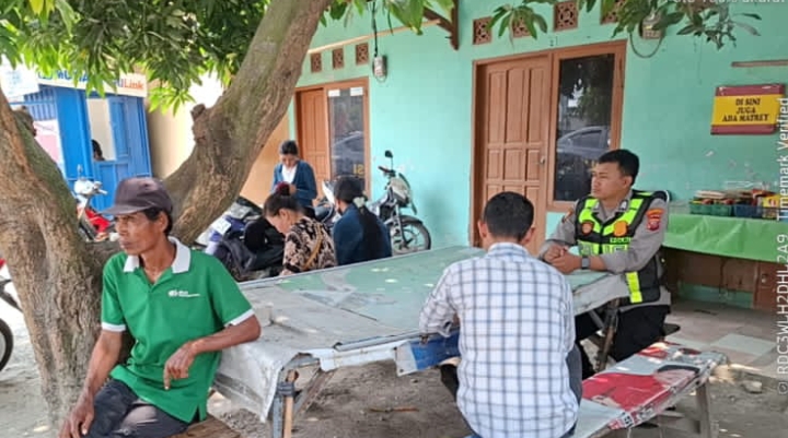 Personil Polsek Telukjambe Barat Serukan Himbauan Terkait Kewaspadaan Terhadap TPPO