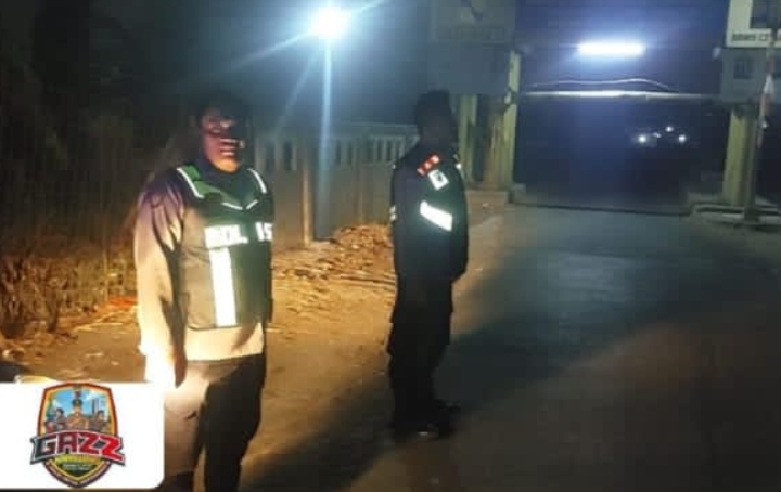 Polsek Telukjambe Barat Lakukan Patroli KRYD Pastikan Wilayah Aman dan Kondusif