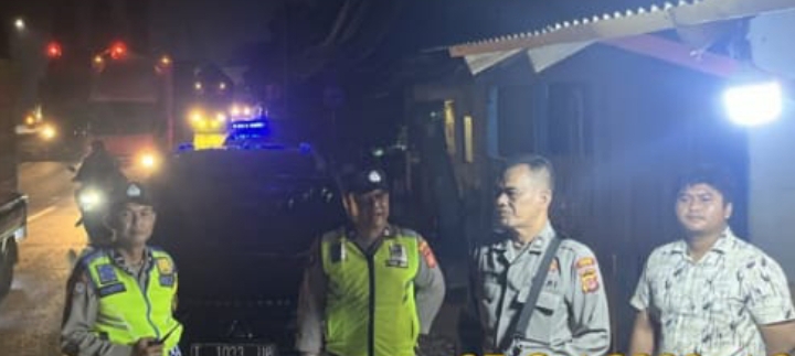 Antisipasi 3C dan Tawuran, Polsek Jatisari Lakukan Patroli Sasaran Jalan Pantura Gamon